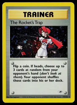 Pokemon Card - The Rocket's Trap Gym Heroes 19/132 Holo Rare - Image 1