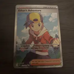 Pokemon TCG Ethans Adventure Card 221/182 Scarlet & Violet Destined Rivals NM - Image 1