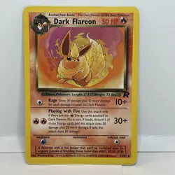1st Edition Dark Flareon - Team Rocket - #35/82 - Vintage Pokemon Card 1999 - Image 1