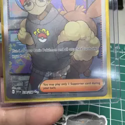 Pokemon TCG Scarlet & Violet Penny Card 239/198 Full Art Holo - Image 3