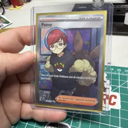 Pokemon TCG Scarlet & Violet Penny Card 239/198 Full Art Holo - Image 4