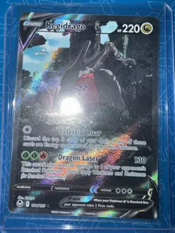 Regidrago V 184/195 Silver Tempest Alt Art Ultra Rare Holo Pokemon Card MINT - Image 1