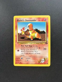 Pokemon Card Gym Challenge Blaine's Charmander 60/132 WOTC - Image 1