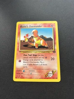 Pokemon Card Gym Challenge Blaine's Charmander 60/132 WOTC - Image 2