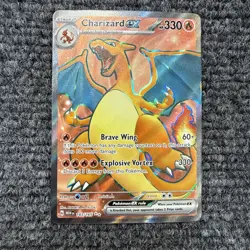 Charizard EX Holo Rare Pokemon TCG Card 183/165 Scarlet & Violet 151 - Image 1