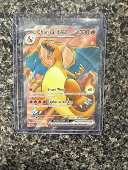 Charizard EX Holo Rare Pokemon TCG Card 183/165 Scarlet & Violet 151 - Image 2