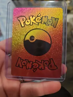 Charmander, Bulbasaur, & Squirtle GX Rainbow Foil Vinyl Fan Art Collector Card - Image 5