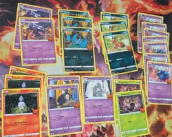 Pokemon TCG 2022 Trick or Trade Lot Of 34 Card - 11 Holo, 23 Non-Holo - Image 1