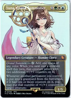 Yuna, Grand Summoner (Borderless) M FOIL FINAL FANTASY 208 NM - Image 1