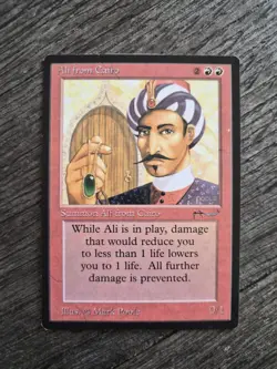 Ali from Cairo MTG Red Creature Regular Arabian Nights Mark Poole - Image 1