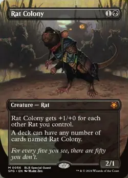 1 x Rat Colony - Borderless - Special Guests - NM-Mint - MTG - Image 1