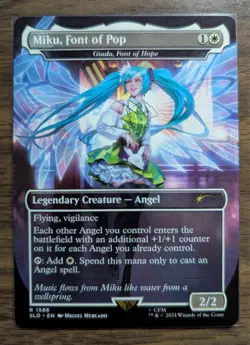 MTG Miku, Font of Pop - Giada, Font of Hope Non-Foil Miku Secret Lair Drop NM - Image 1
