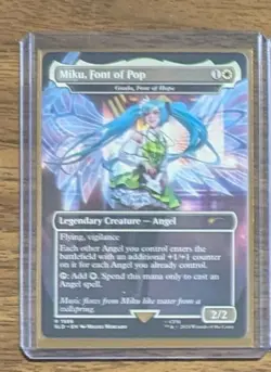 MTG Miku, Font of Pop - Giada, Font of Hope Non-Foil Miku Secret Lair Drop NM - Image 2
