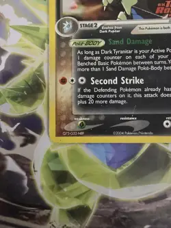 2004 POKEMON EX Tim Rocket Returns Reverse Holo Rare Dark Tyranitar 20/109 - Image 4