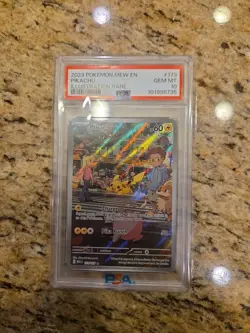 Pokemon Pikachu 173/165 Illustration Rare MEW EN 151 PSA 10 GEM MINT English - Image 1