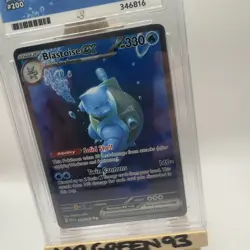Pokemon TCG Blastoise EX 200/165 SIR Pokemon 151 S&V English Ace 10 Gem Mint - Image 3
