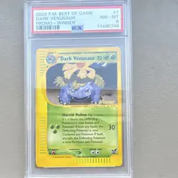 Pokemon Dark Venusaur 007/009 Best of Promo Winner PSA 8 Regular 2003 - Image 1
