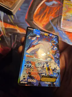 Team Aqua’s Kyogre EX 6/34 Ultra Rare Holo Pokemon Double Crisis Set GOOD DMG - Image 3
