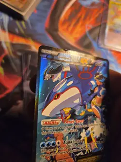 Team Aqua’s Kyogre EX 6/34 Ultra Rare Holo Pokemon Double Crisis Set GOOD DMG - Image 4