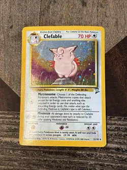 Pokemon TCG Clefable Base Set 2 5/130 Holo Unlimited Holo Rare - Image 1