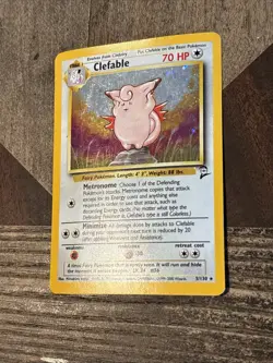 Pokemon TCG Clefable Base Set 2 5/130 Holo Unlimited Holo Rare - Image 2