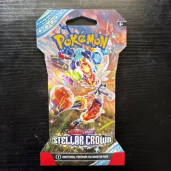 Pokemon Stellar Crown Sleeved Booster Pack Random Art - Image 1