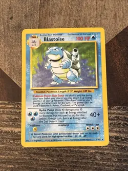 Blastoise 002/102 Base Set Holo Pokemon Rare Wotc 1999 See Pics - Image 1