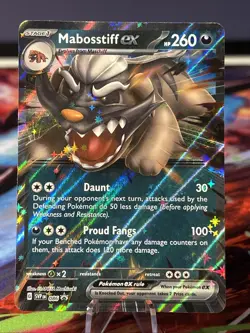 Pokemon TCG Mabosstiff ex Scarlet & Violet Black Star Promo 086 Holo Rare NM/M - Image 1