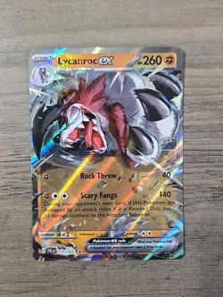 Pokemon TCG Lycanroc ex 117/193 Double Rare Paldea Evolved NM - Image 1