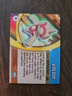 Pokemon Baltoy #4 Topps Advanced Challenge Foil - Image 2