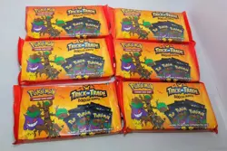 Lot Of 6 Pokemon TCG 2024 Trick or Trade BOOster Bundle Sealed 35 Mini Packs - Image 1