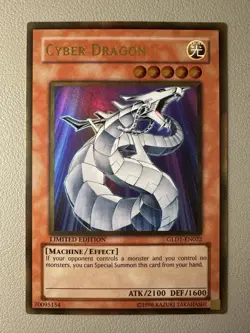 Cyber Dragon Limited Edition GLD1-EN022 Gold Series Yu-Gi-Oh! MINT - Image 1