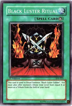 Black Luster Ritual Super Rare Starter Deck: Yugi Evolution SYE-025 1st ED LP - Image 1
