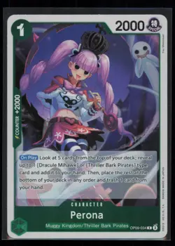 Perona OP09-034 One Piece Emperors in the New World Rare Near Mint - Image 1