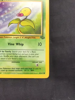 Pokemon Cards: Jungle 1st Edition Common: Bellsprout 49/64 - Image 4