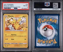 Pokemon Pikachu McDonalds Promo Holo Card SWSH025 25/25 PSA 8 2021 - Image 3