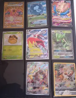 232/091 Bubble Mew SIR English Pokemon card + extra cards 151 binder bundle - Image 3