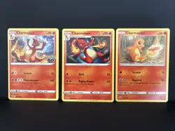 Charmander Charmeleon 9 Card Lot Pokemon Base & Modern Mixed LP/Played - Image 4