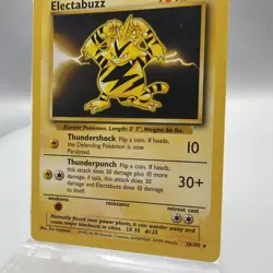 ELECTABUZZ 20/102 BASE SET NON HOLO RARE POKEMON TCG LP - Image 4