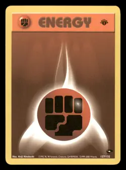 Lightly Played Fighting Energy 127/132 1st Edition Gym Challenge - Image 1