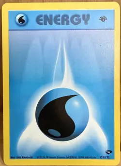 Water Energy 132/132 Gym Challenge Set 1st Edition 2000 Vintage Pokemon TCG - Image 1
