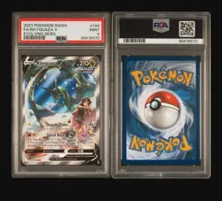 2021 POKEMON EVOLVING SKIES RAYQUAZA V FULL ART #194 PSA 9! - Image 2