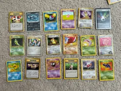 Pokemon TCG Vintage Lot 18 Card Eng & JP LP to DMG includes banned card! - Image 1
