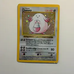 CHANSEY Pokemon TCG 3/102 Base Set (Shadowless) Holo - LP - Image 1
