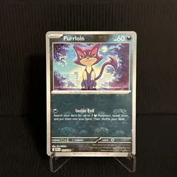 Purrloin (Master Ball Pattern) 055/086 Sv: White Flare Holo Pokemon NM - Image 1