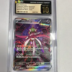 Iron Valiant ex Pokemon TCG Terastal Fest 213/187 SAR CGC Pristine 10 - Image 1