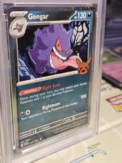 PSA 10 Gem Mint Gengar Graded Pokemon Card #057 Trick or Trade 2024 - Image 3