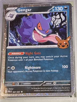 PSA 10 Gem Mint Gengar Graded Pokemon Card #057 Trick or Trade 2024 - Image 5