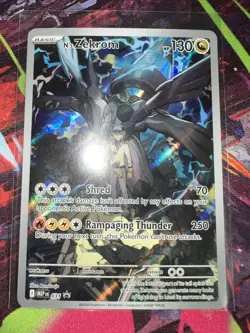 N's Zekrom 031 Black Star Promo IR Pokemon TCG Ascended Heroes ETB Promo NM - Image 3