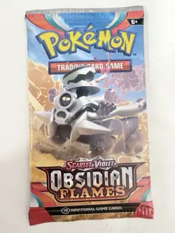 Pokemon Scarlet and Violet Obsidian Flames Booster pack, New Sealed - Image 1